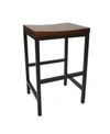 Carolina Classics Landon 24" Counter Stool In Chest Blk