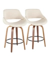 Lumisource Fabrico Bar Stool In Cream