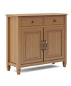 SIMPLI HOME CONNAUGHT SOLID WOOD ENTRYWAY STORAGE CABINET