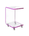 Picket House Furnishings Peek Snack Table In Pink