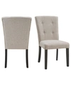 Picket House Furnishings Landon Tufted Chair Set In Gray