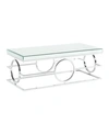 Picket House Furnishings Katie Rectangle Coffee Table In Chrome