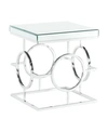 Picket House Furnishings Katie Square End Table In Chrome