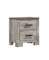 Picket House Furnishings Adam 2-drawer Nightstand In Gray