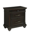 Picket House Furnishings Brooks 3-drawer Nightstand With Usb Ports In Brown
