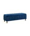 Picket House Furnishings Jude Tufted Storage Ottoman In Blue