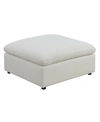 Picket House Furnishings Haven Ottoman In White