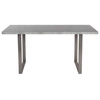 Armen Living Fenton Contemporary Dining Table: With Cement Gray Top In Grey