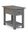 Simpli Home Monroe Side Table In Grey