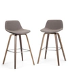 Simpli Home Randolph Counter Stool (set Of 2) In Brown