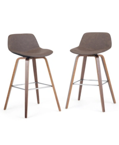 SIMPLI HOME RANDOLPH HEIGHT STOOL (SET OF 2)