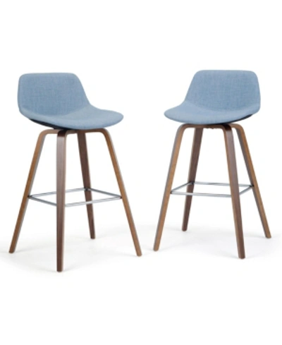 Simpli Home Randolph Counter Stool (set Of 2) In Grey