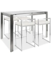 Lumisource Fuji 5-pc. Dining Set In White