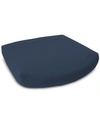 Soft-tex Sensorgel 18" X 17" Outdoor Memory Foam Seat Cushion With Sunbrella Fabric In Navy
