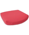 Soft-tex Sensorgel 18" X 17" Outdoor Memory Foam Seat Cushion With Sunbrella Fabric In Jockey Red