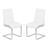 Armen Living Blanca Dining Chair (set Of 2) In White