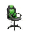Rta Products Techni Mobili Kids Gaming Chair In Green
