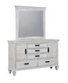 COASTER HOME FURNISHINGS COASTER HOME FURNISHINGS FRANCO 5-DRAWER DRESSER WITH 2 LOUVERED DOORS