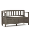 Simpli Home Brooklyn Storage Bench In Grey