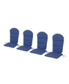 Noble House Malibu Outdoor Cushions (set Of 4) In Navy Blue