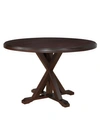Furniture Mallory X Base Dining Table In Brown