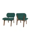 Noble House Chantilly Dining Chair, Set Of 2 In Green