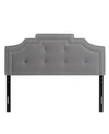 CORLIVING HEADBOARD WITH NAIL HEAD TRIM, QUEEN