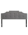 CORLIVING HEADBOARD WITH NAIL HEAD TRIM, KING