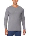 32 DEGREES MEN'S ULTRA LUX HENLEY LONG-SLEEVE SLEEP T-SHIRT