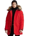 POLO RALPH LAUREN MEN'S FAUX FUR-TRIM DOWN PARKA