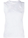 Coperni Gathered Detail Vest In White