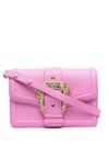 Versace Jeans Couture Barocco-buckle Cross-body Bag In Pink