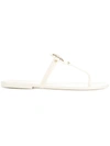 Tory Burch Mini Miller Rubber Sandals In White