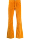 ERL MID-RISE CORDUROY FLARED TROUSERS