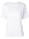 Victoria Beckham Round Neck Cotton T-shirt In White
