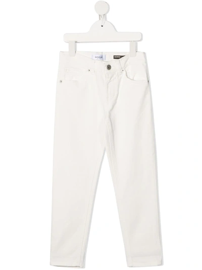 Dondup Kids' Mid-rise Jeans In White