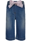 LAPIN HOUSE BOW FRONT STRAIGHT LEG JEANS