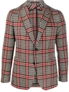 TAGLIATORE GLEN PLAID SINGLE-BREASTED BLAZER