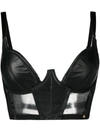 SOMETHING WICKED FITTED LEATHER BRA