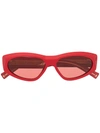 GIVENCHY RED AVIATOR SUNGLASSES