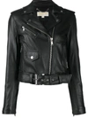 MICHAEL MICHAEL KORS CROPPED LEATHER JACKET