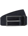 Hugo Boss Leather Belt In Dark Blue