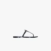 Tory Burch Mini Miller Jelly Thong Sandals In Black