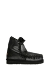 Mou Eskimo 18 Metallized Boots In Black