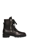 Christian Louboutin En Hiver Combat Boots In Black Leather
