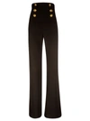 BALMAIN REAR ZIP FLARED TROUSERS,11609609