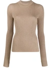 HUGO RIBBED KNIT JUMPER