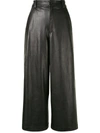 A.L.C WILES CROPPED WIDE-LEG TROUSERS