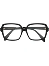 Alexander Mcqueen Oversized Square Framed Glasses In Black