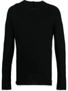 Masnada Slit-cuff Sweater In Black